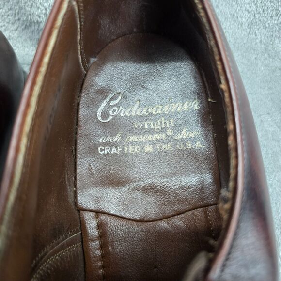 Cordwainer Wright Men's Arch Preserver Shoes Brown Oxford Leather SIze 11 - Picture 3 of 13